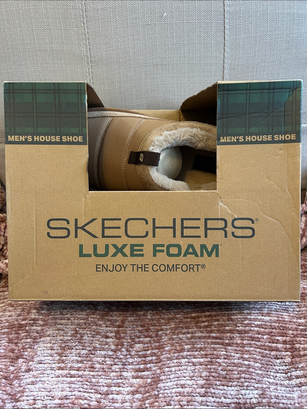 Skechers Tan Men's House Shoe / Slippers Size 11